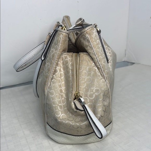 Coach Beige Signature Tote Bag - Picture 2 of 10